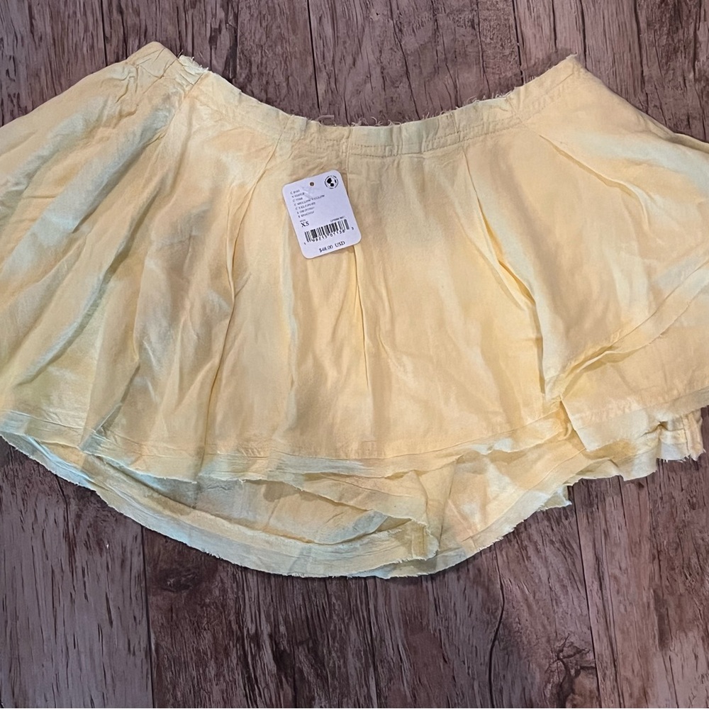 Yellow Flowy Skirt